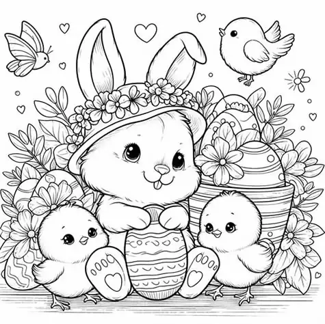 Coloring Book - Easter themed picture 6