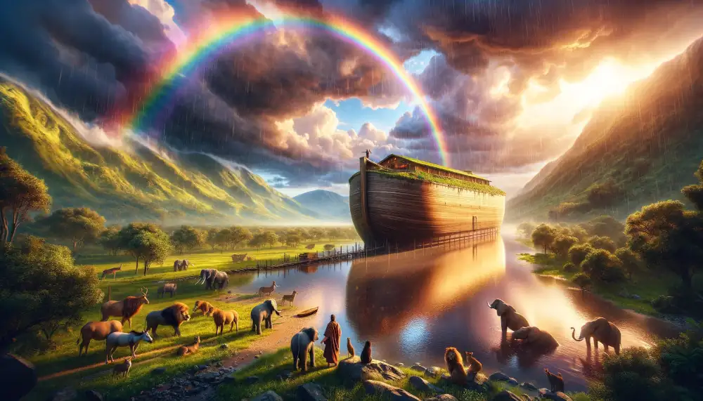 Rainbow over Noah's Ark