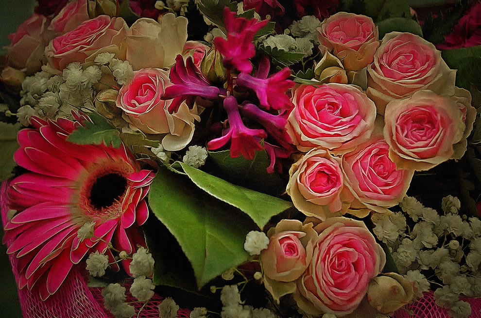 Flower bouquet picture art image