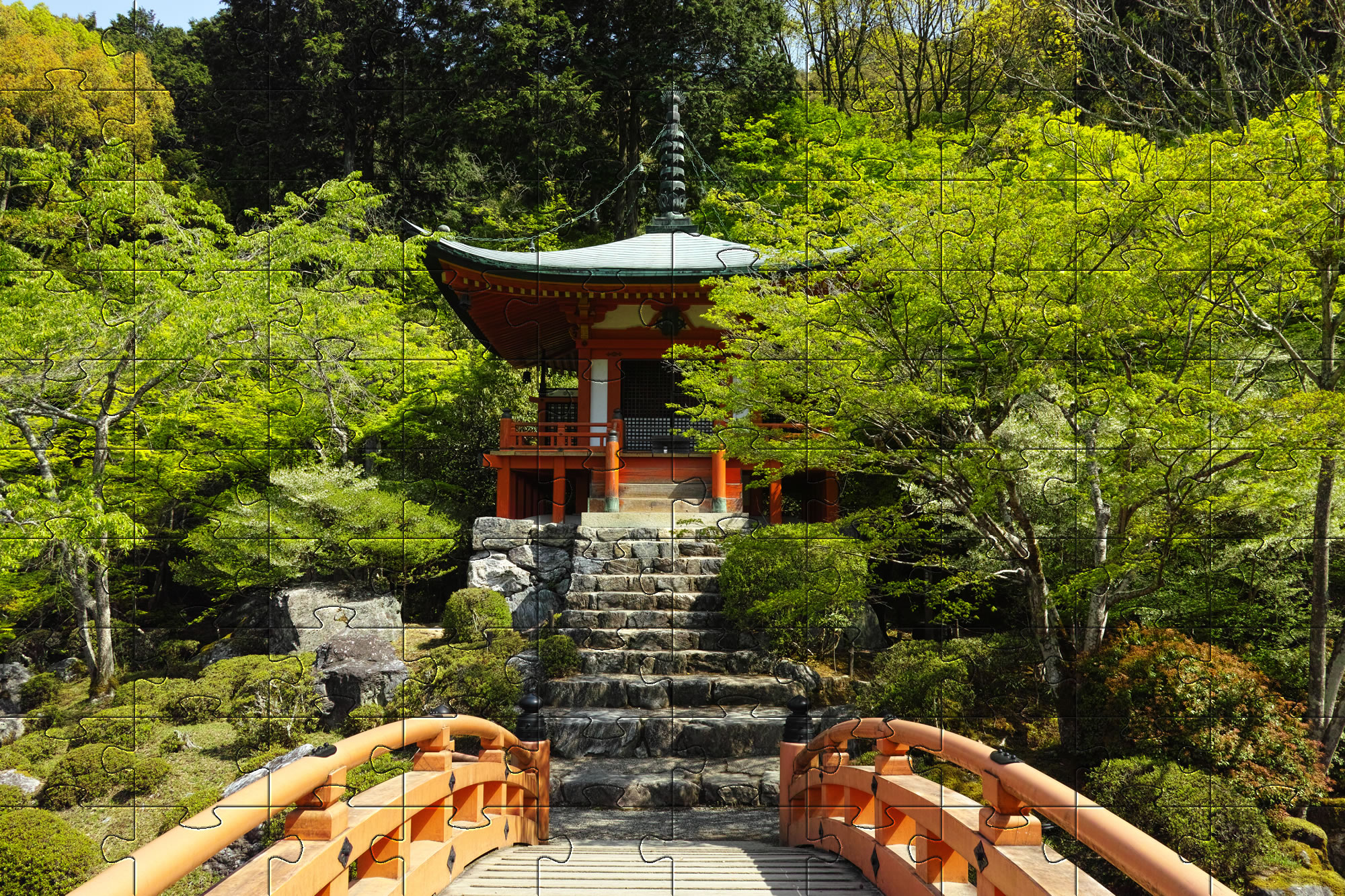 Benten Hall, Daigo-ji Japanese Gardens jigsaw