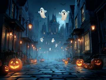 Halloween picture 8 - Haunted Town on Halloween night