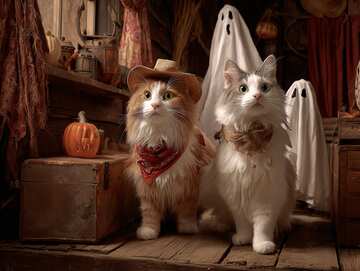 Halloween cats picture 21 - Don’t Look Behind You