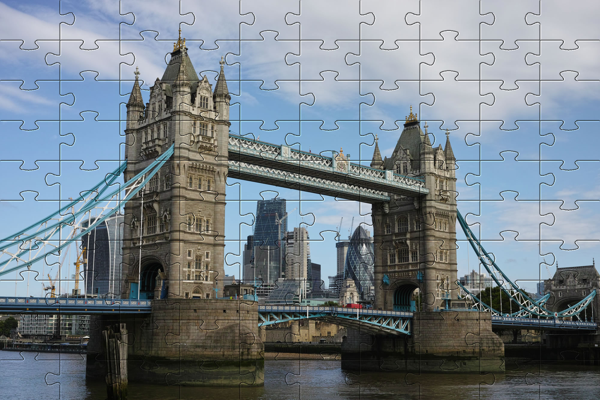 London Tower Bridge jigsaw