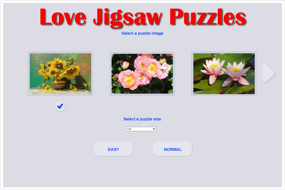 Online Jigsaw Puzzles of flowers