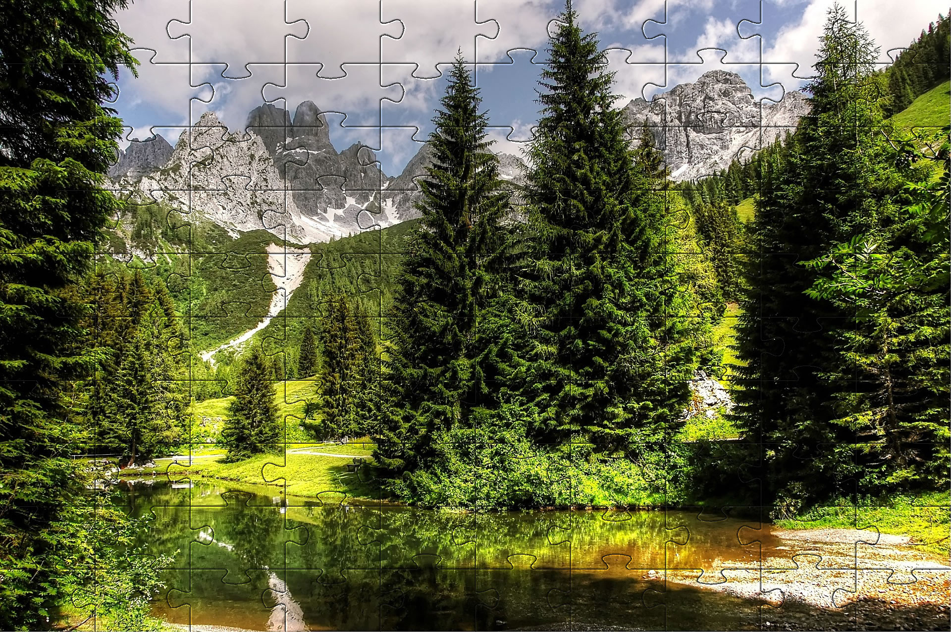 Almsee, Lake, Austria - Jigsaw