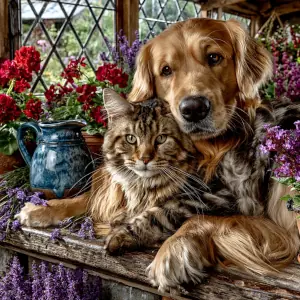 Dogs and Cats picture used in sliding puzzle game 4