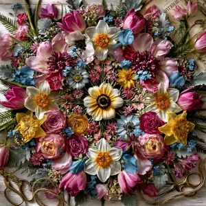 Slide Puzzle with Flower Pictures - game 3