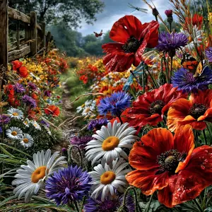 Slide Puzzle with Flower Pictures - game 4