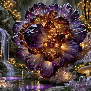 Magical crystals sliding puzzle game