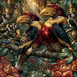 Home Page Sliding Puzzles Games - Tropical birds