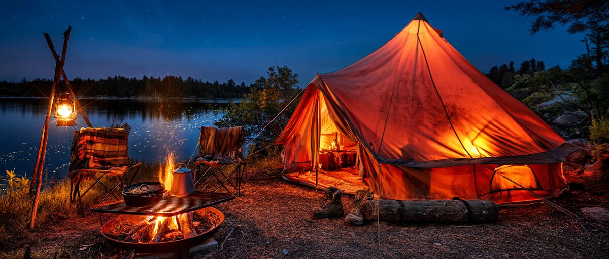 Camping and outdoor gear banner