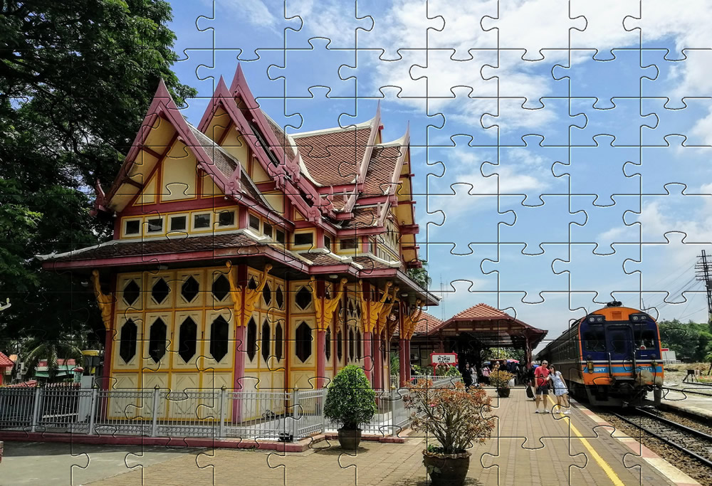 Railway Station Hua Hin, Thailand jigsaw picture